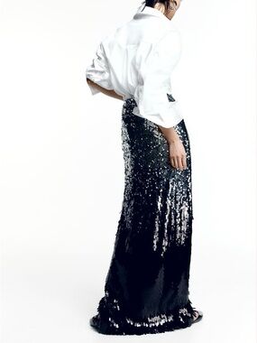 Sequin Maxi Skirt
